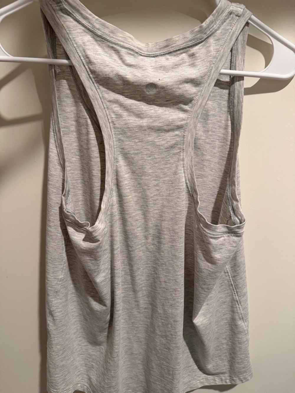 lululemon athletica Heather Light Gray Racerback Tank Top - Picture 3 of 3